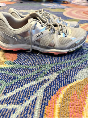 Ryka Influence Training Shoe Athletic Shoes Gray & Pink US 8.5